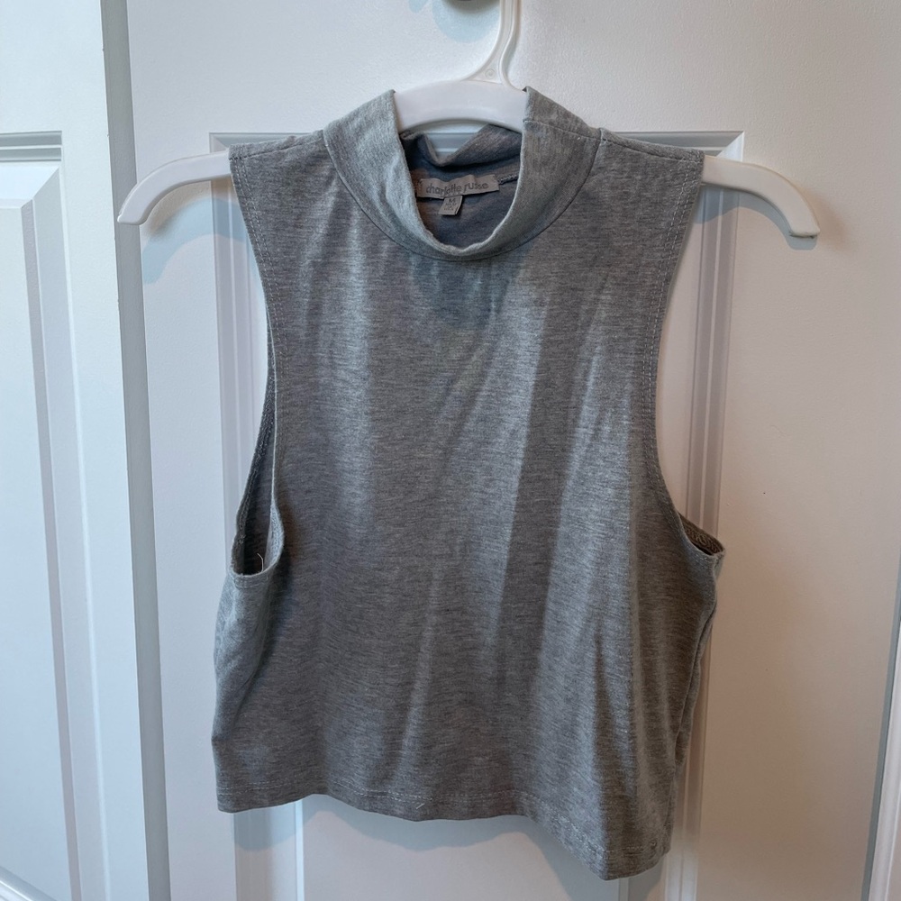Halter high neck tank top